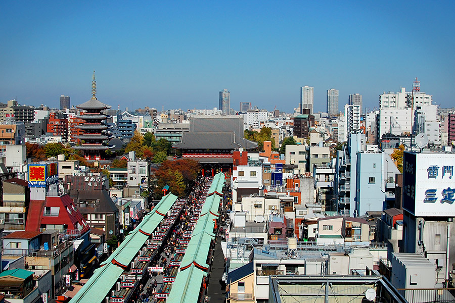 View from the Asakusa Culture Tourist Information Center