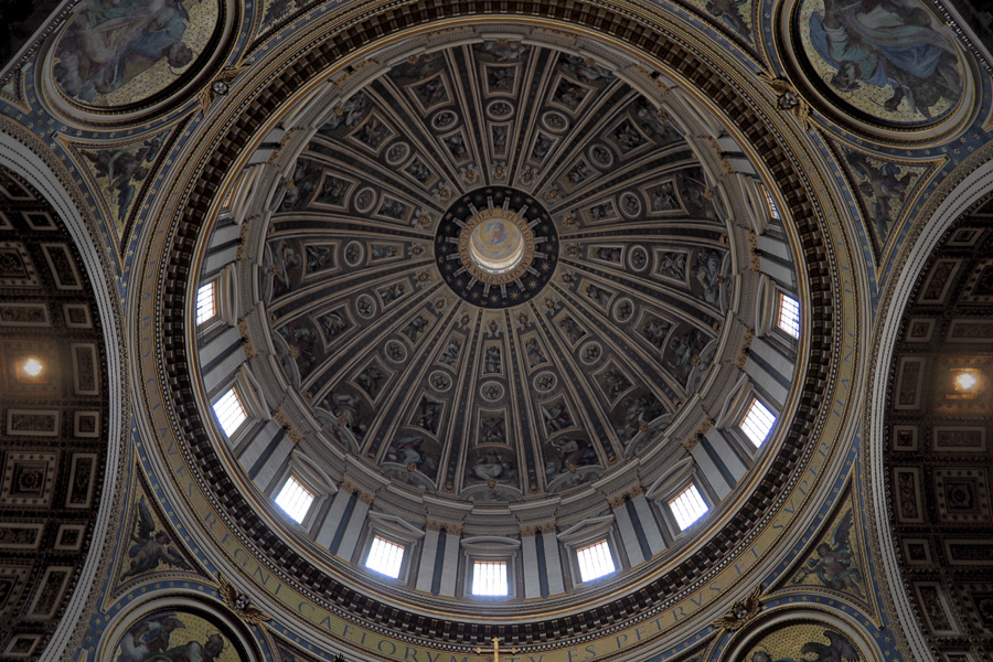 The main dome at Saint Peter's Basilica