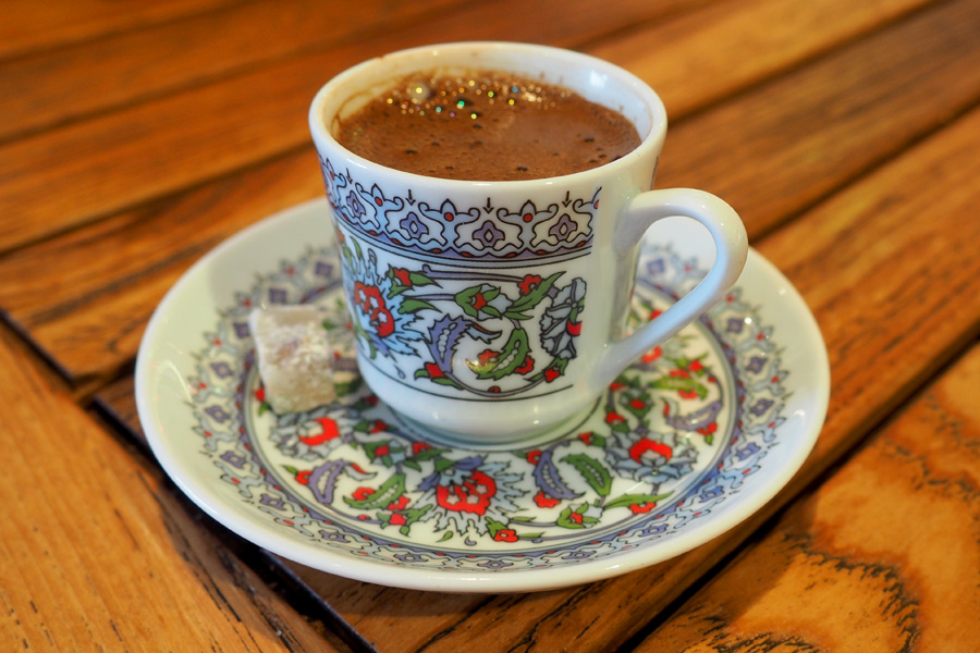 The perfect cup & saucer with Turkish Coffee