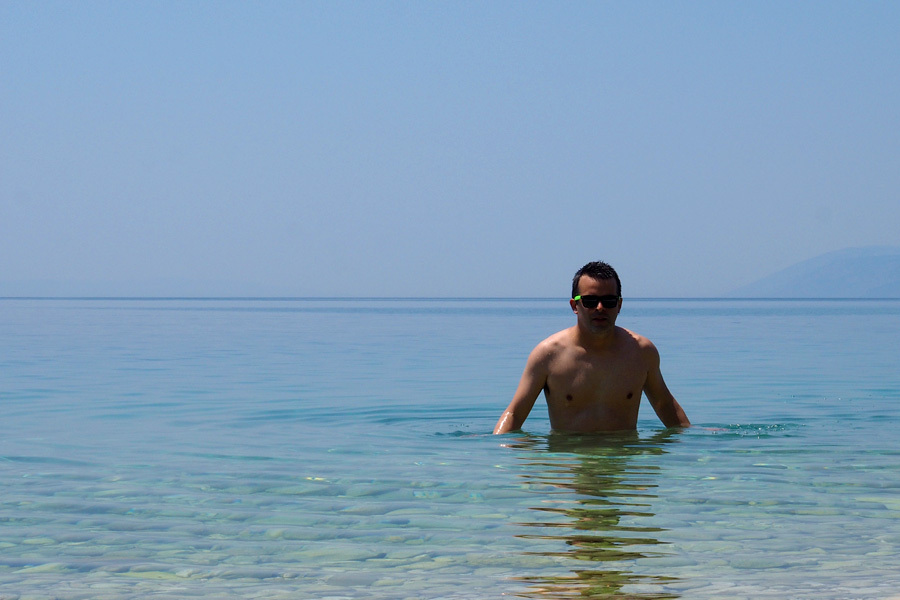 Nik in the Adriatic
